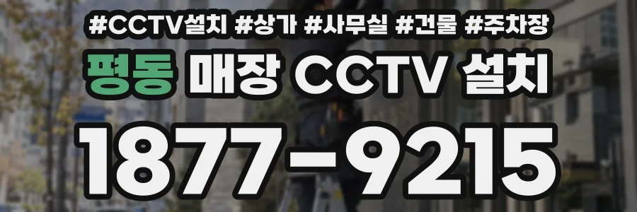 평동 매장 CCTV 설치