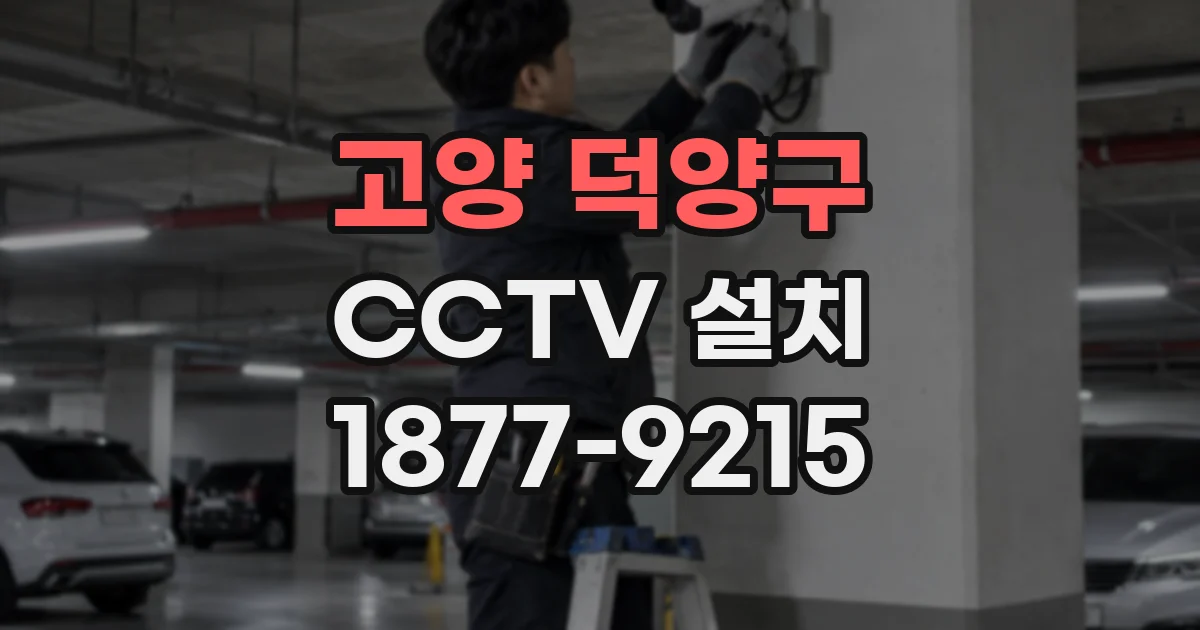 고양 덕양구 CCTV 설치