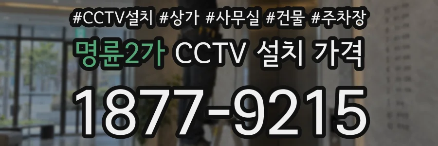 명륜2가 CCTV 설치 가격