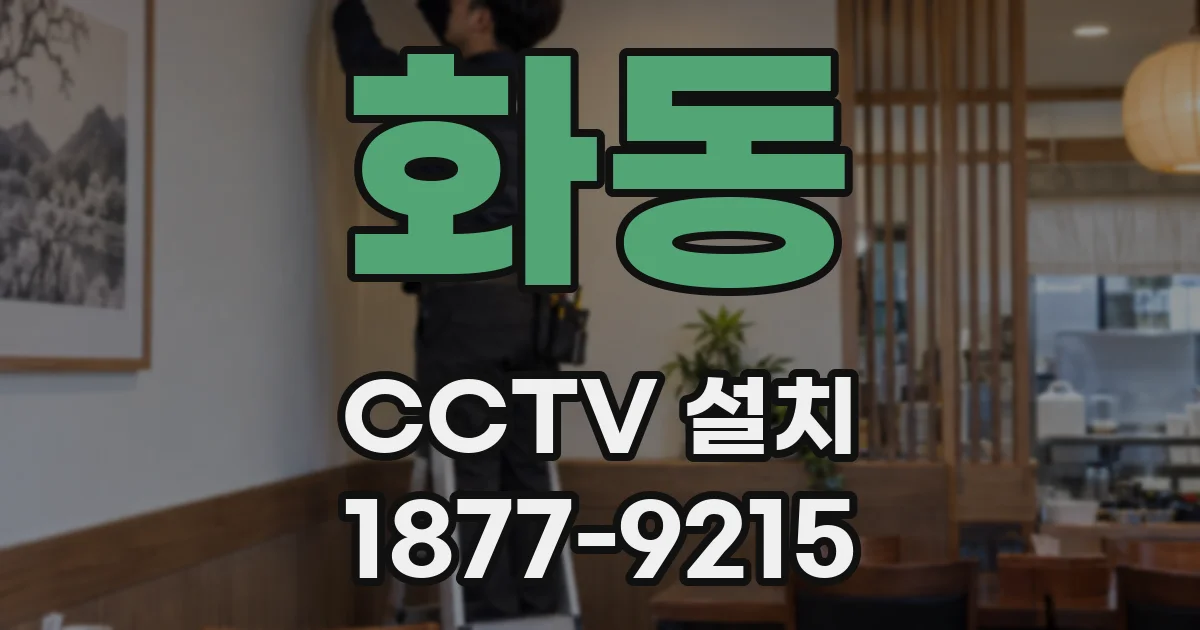 화동 CCTV 설치