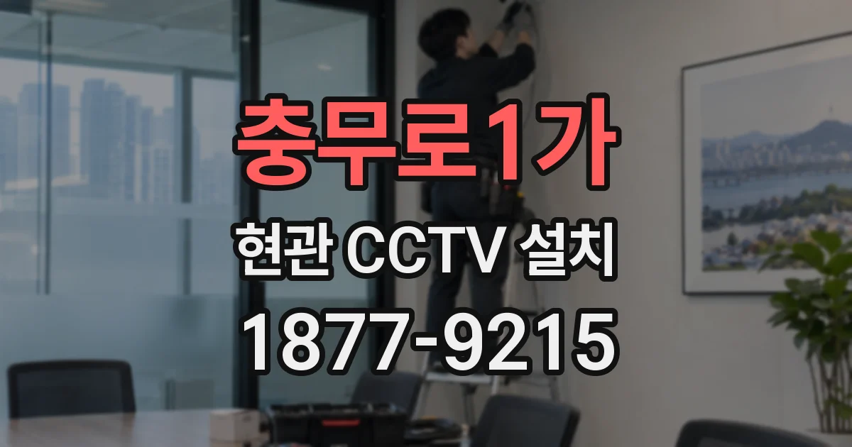 충무로1가 현관 CCTV 설치