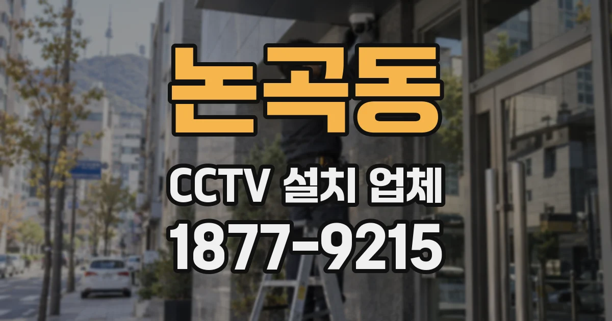 논곡동 CCTV 설치 업체
