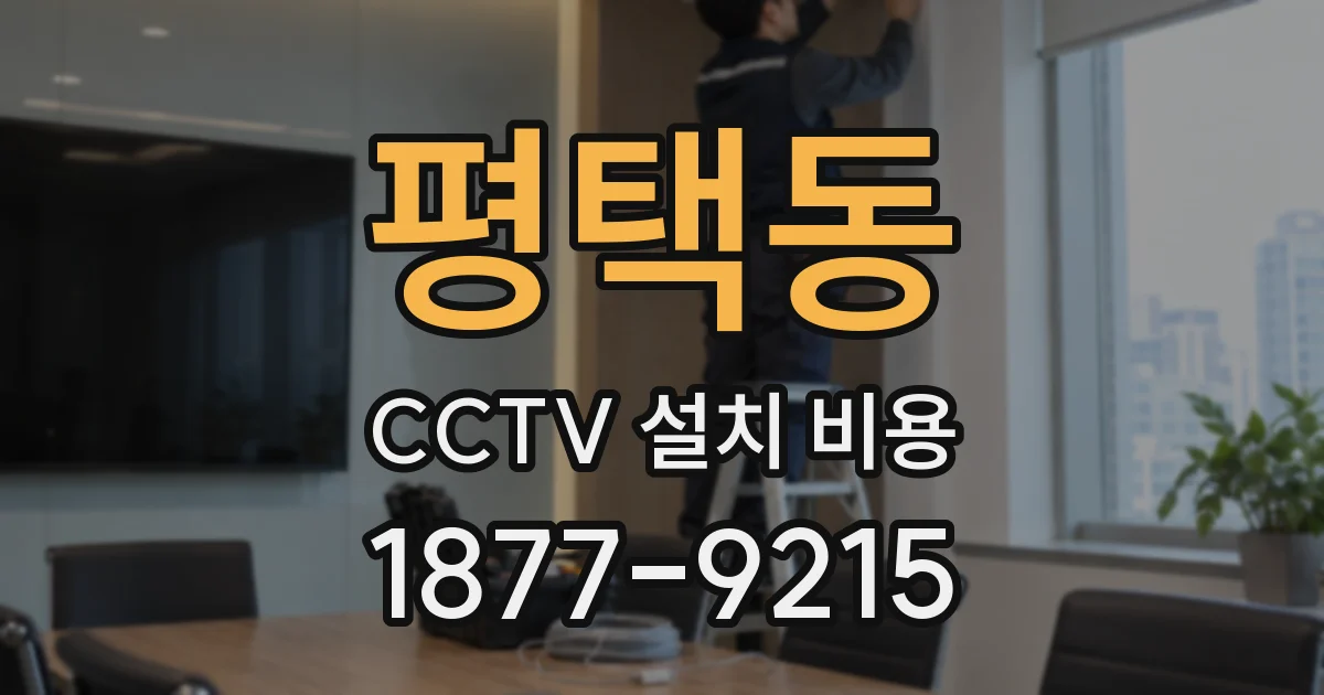 평택동 CCTV 설치 비용