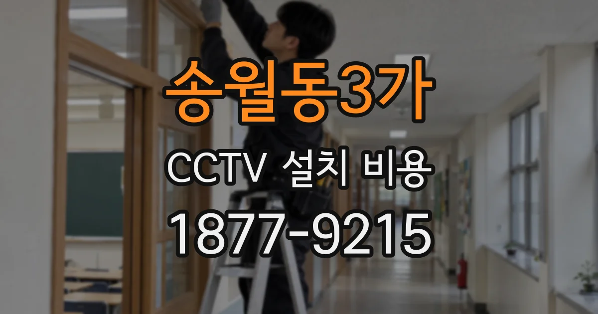 송월동3가 CCTV 설치 비용