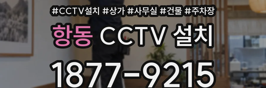 항동 CCTV 설치