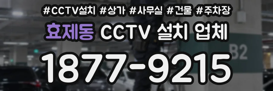 효제동 CCTV 설치 업체