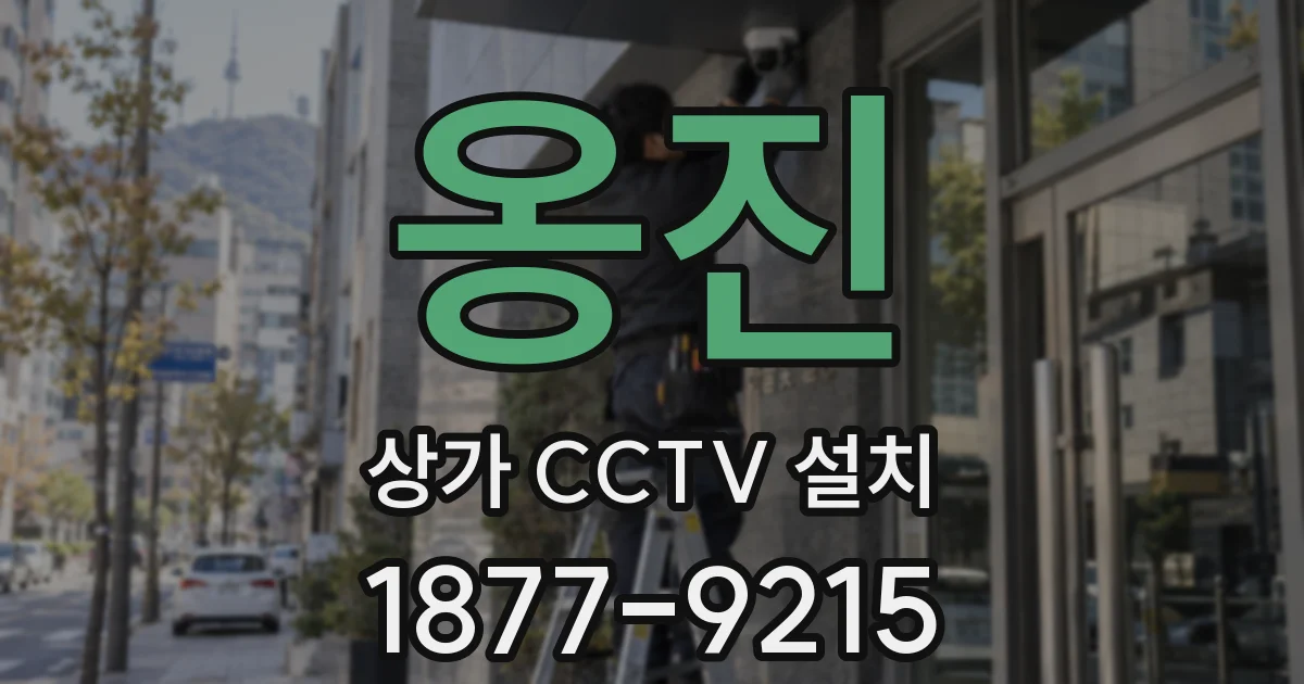 옹진 상가 CCTV 설치