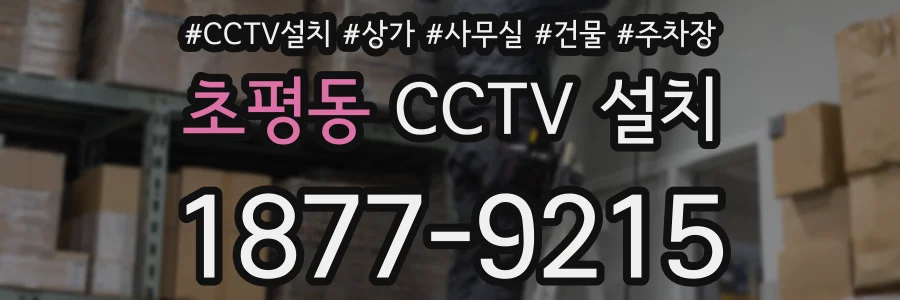 초평동 CCTV 설치