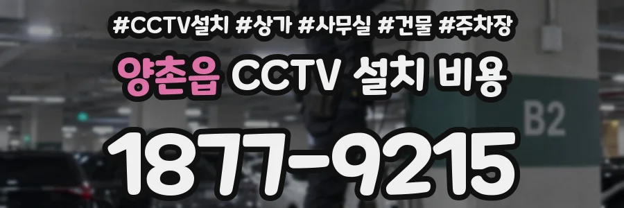 양촌읍 CCTV 설치 비용