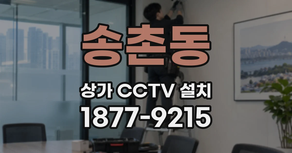 송촌동 상가 CCTV 설치