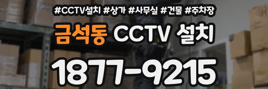 금석동 CCTV 설치