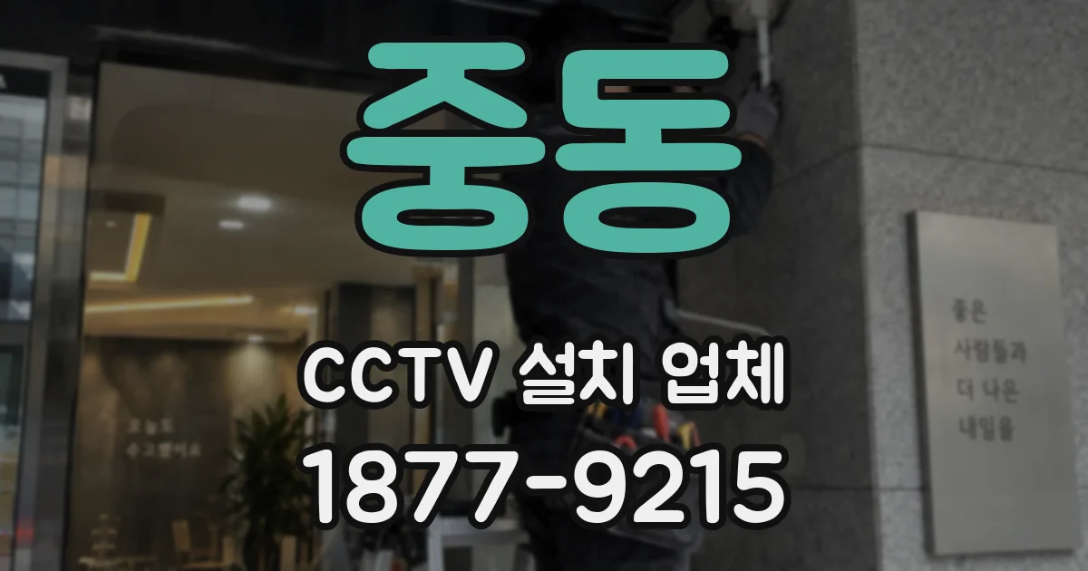 중동 CCTV 설치 업체
