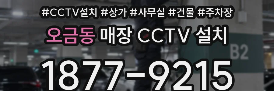 오금동 매장 CCTV 설치