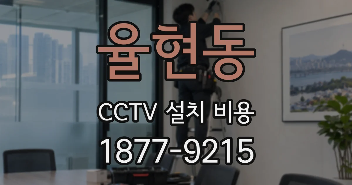 율현동 CCTV 설치 비용