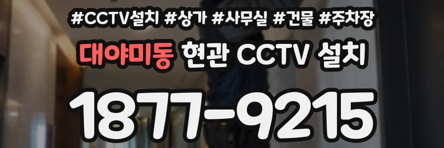 대야미동 현관 CCTV 설치