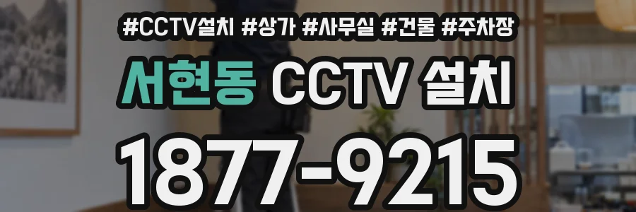 서현동 CCTV 설치