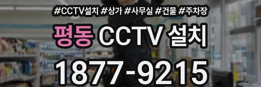 평동 CCTV 설치