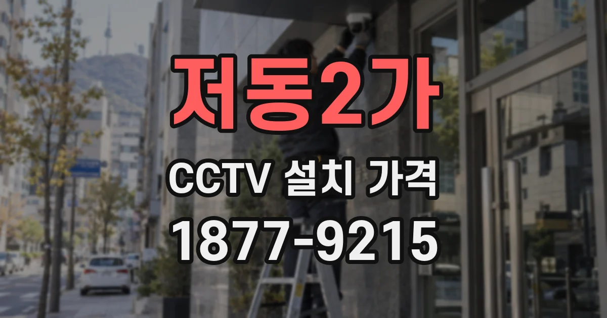 저동2가 CCTV 설치 가격