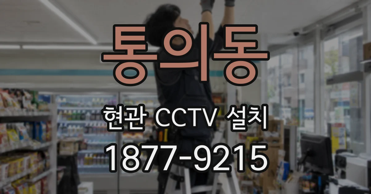 통의동 현관 CCTV 설치
