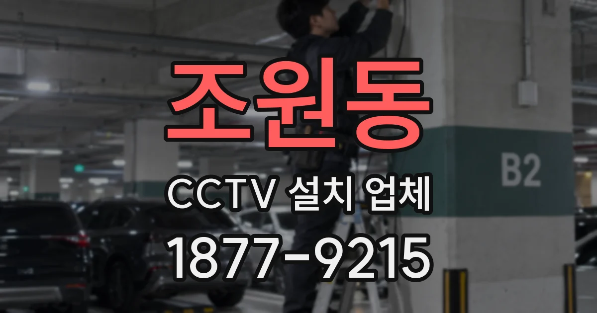 조원동 CCTV 설치 업체
