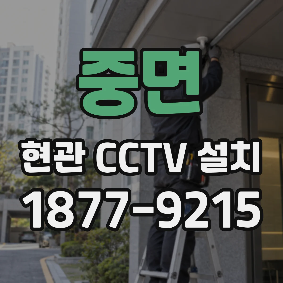 중면 현관 CCTV 설치