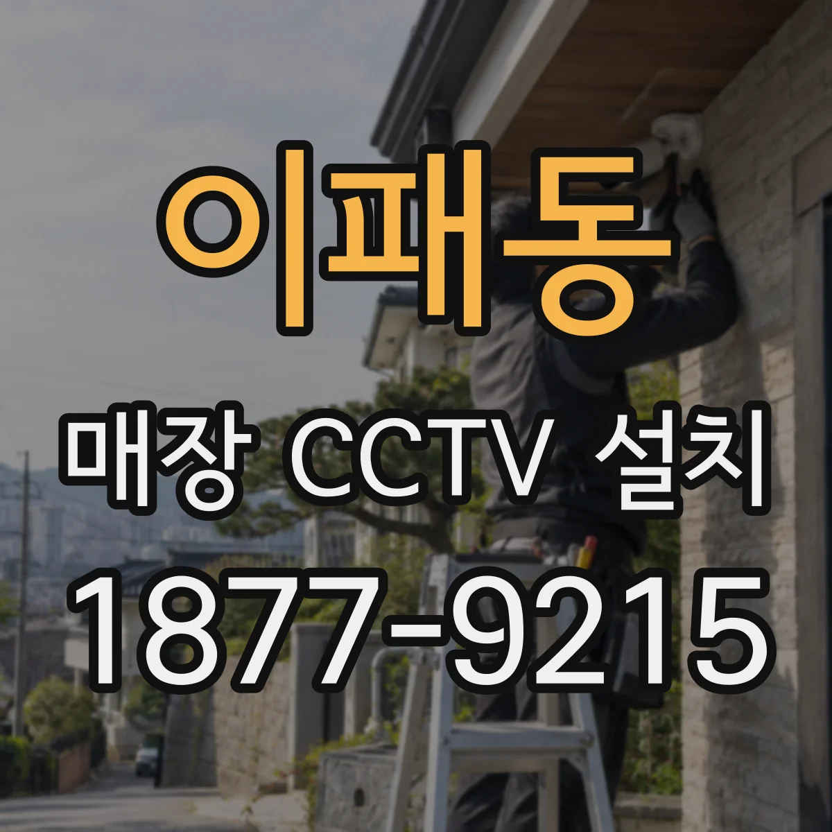 이패동 매장 CCTV 설치