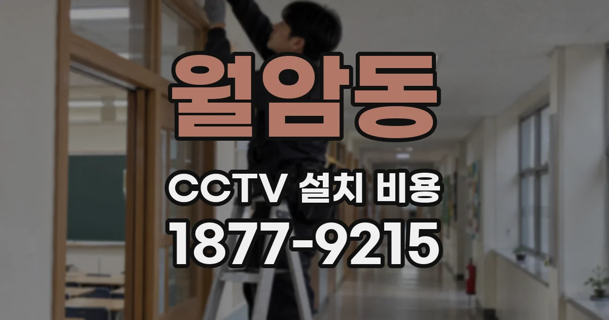 월암동 CCTV 설치 비용