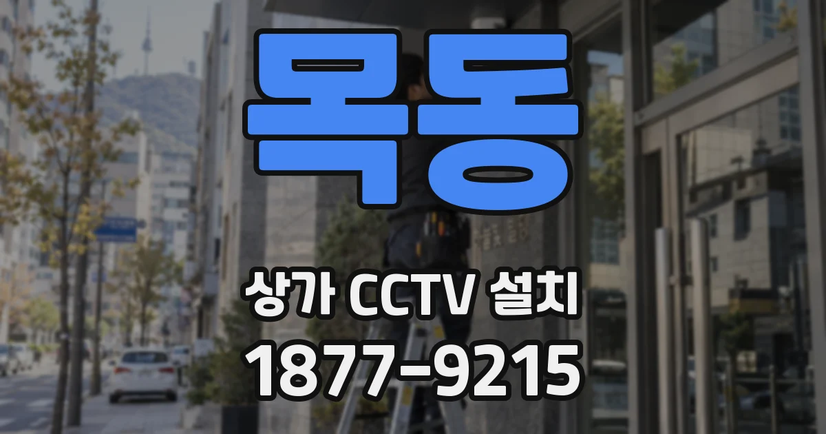 목동 상가 CCTV 설치