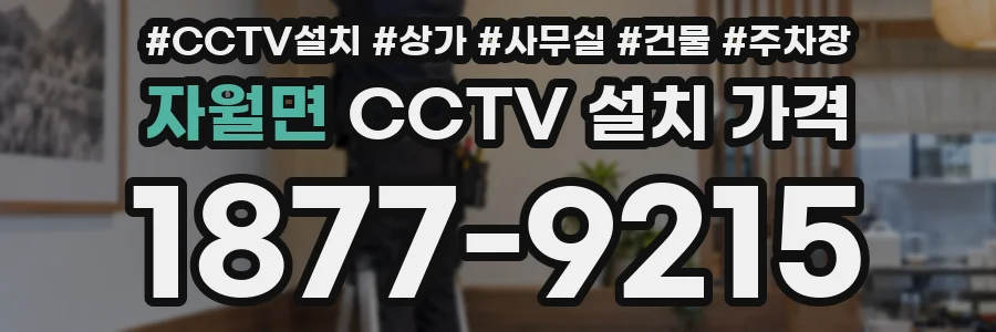 자월면 CCTV 설치 가격