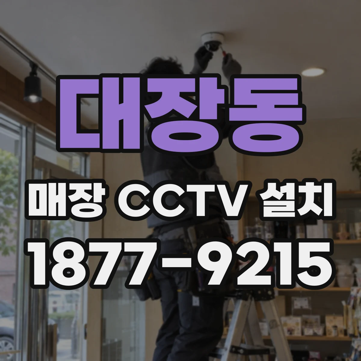 대장동 매장 CCTV 설치