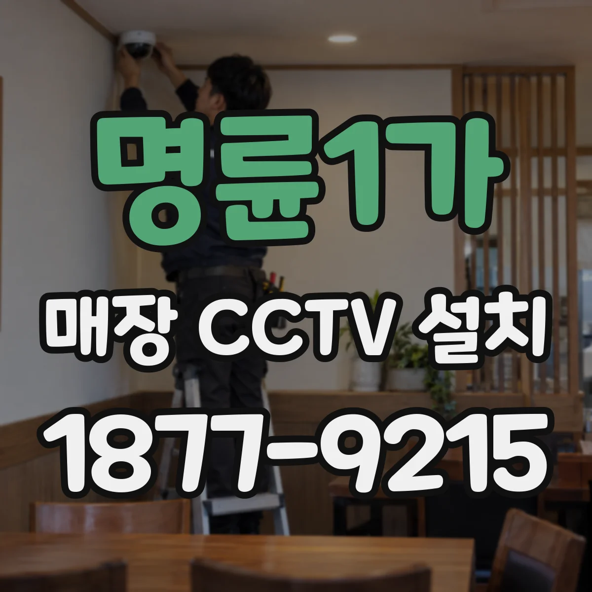 명륜1가 매장 CCTV 설치