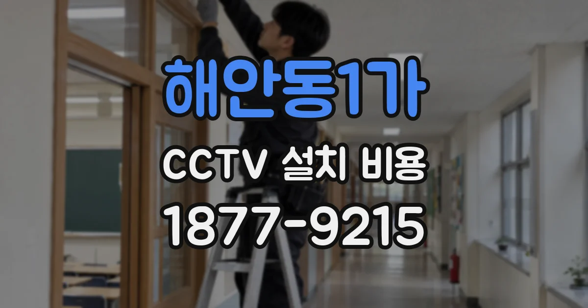 해안동1가 CCTV 설치 비용