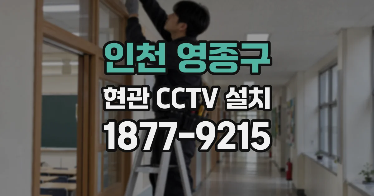 인천 영종구 현관 CCTV 설치