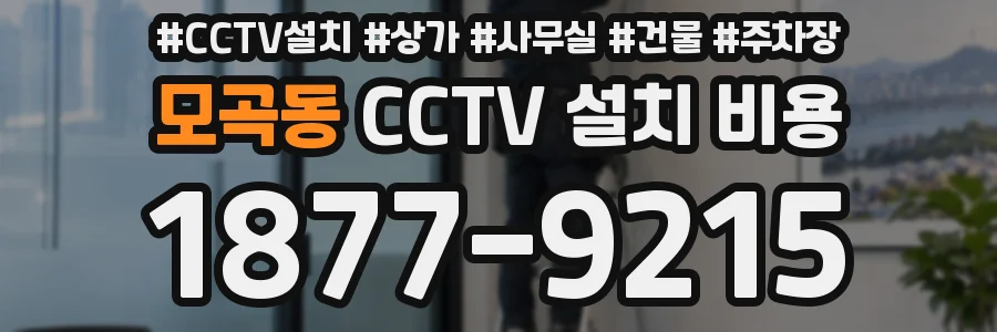 모곡동 CCTV 설치 비용