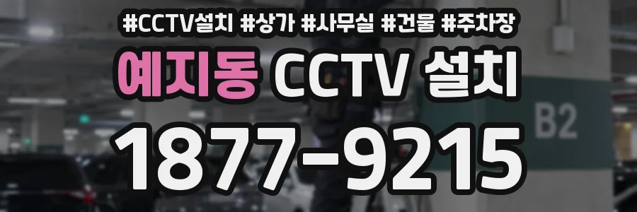 예지동 CCTV 설치