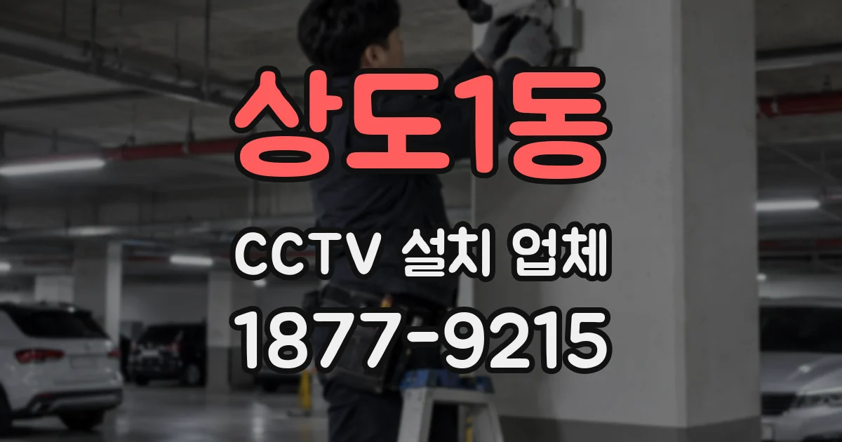 상도1동 CCTV 설치 업체