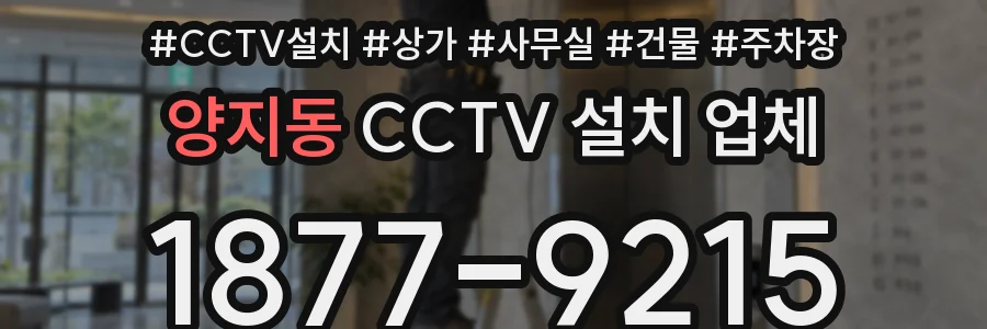 양지동 CCTV 설치 업체