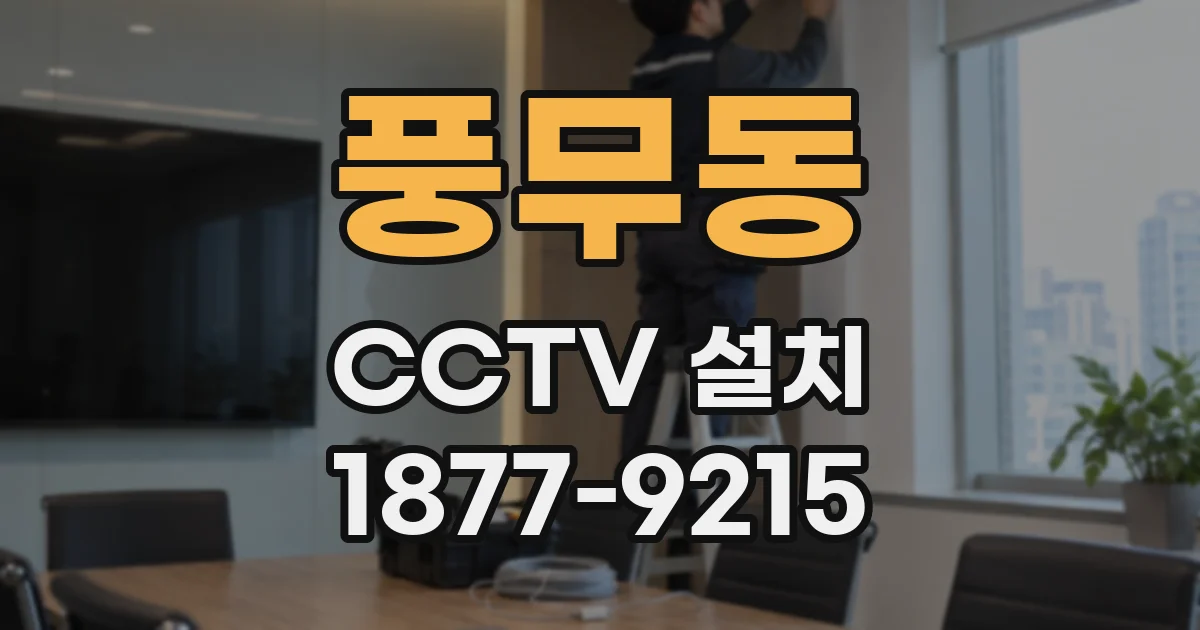 풍무동 CCTV 설치