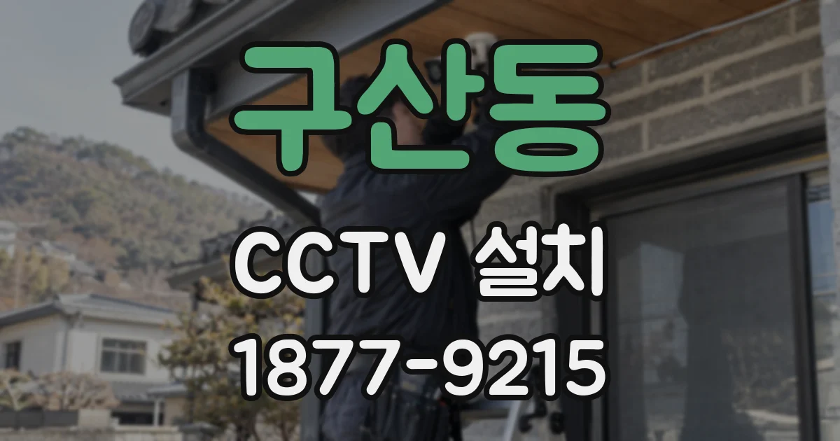구산동 CCTV 설치