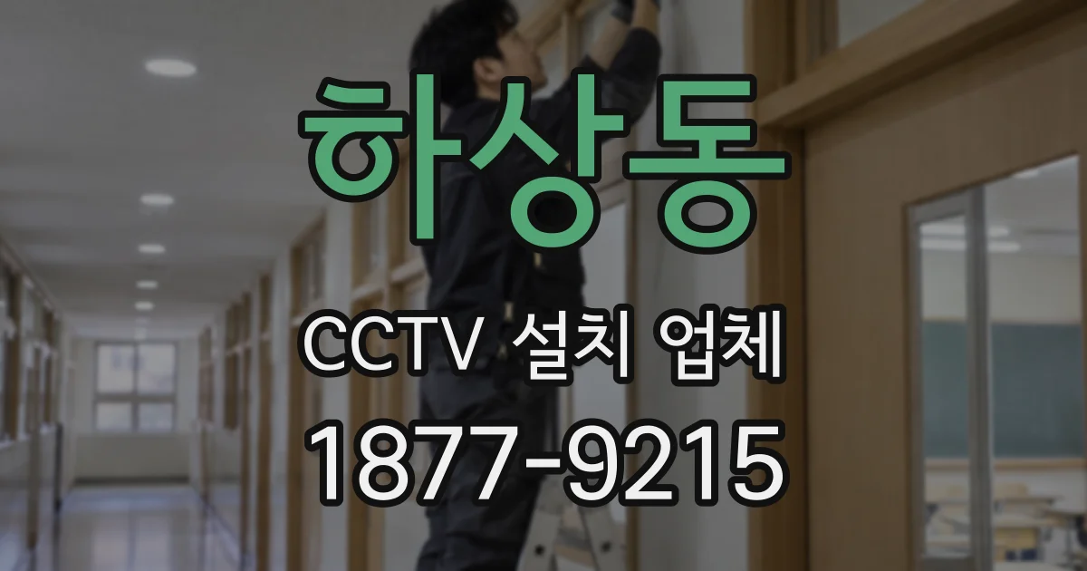 하상동 CCTV 설치 업체