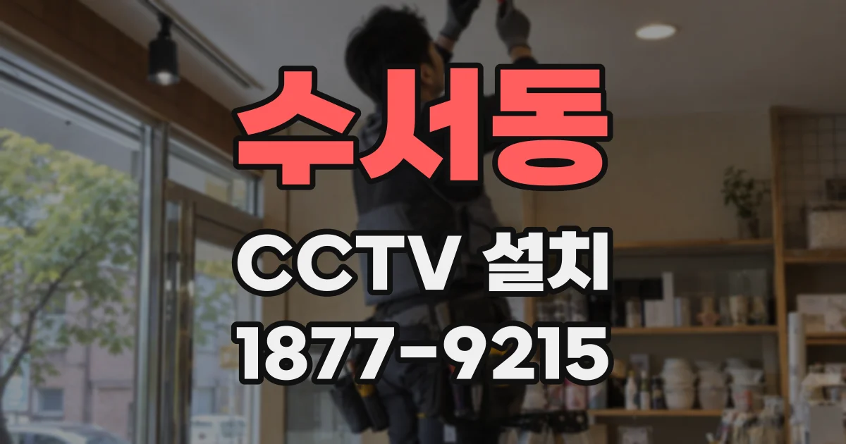 수서동 CCTV 설치