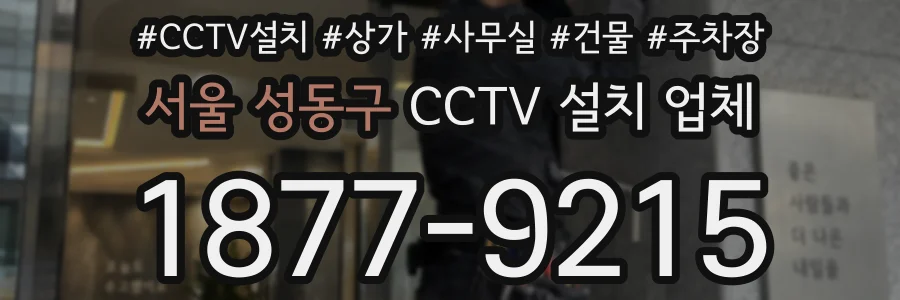 서울 성동구 CCTV 설치 업체