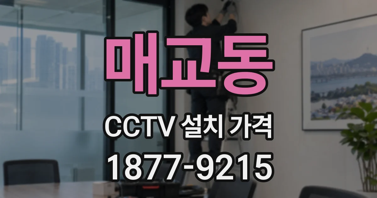 매교동 CCTV 설치 가격