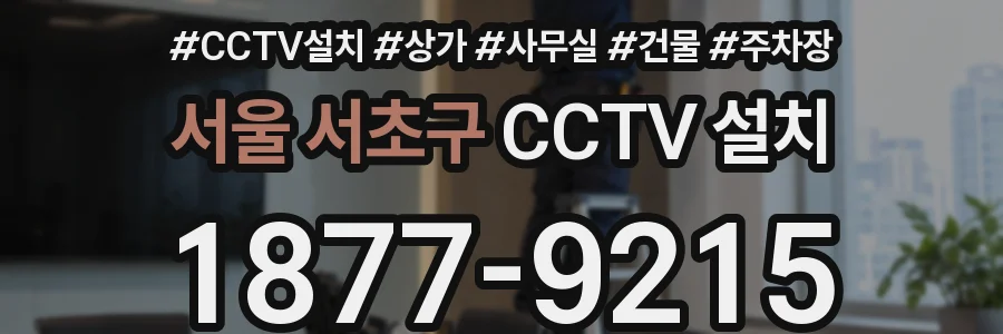 서울 서초구 CCTV 설치