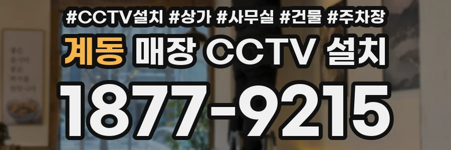 계동 매장 CCTV 설치