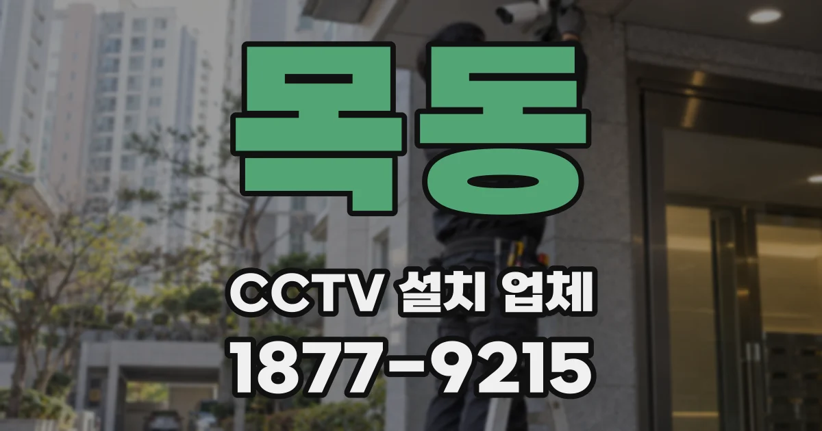 목동 CCTV 설치 업체