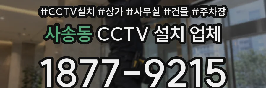 사송동 CCTV 설치 업체