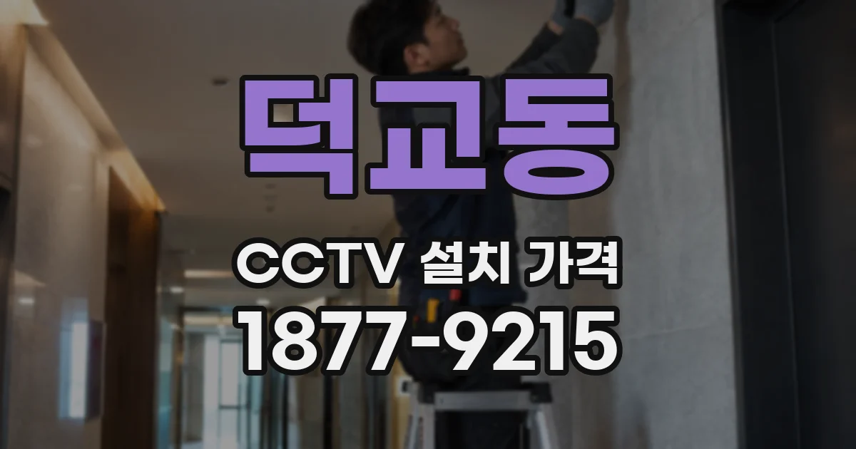 덕교동 CCTV 설치 가격