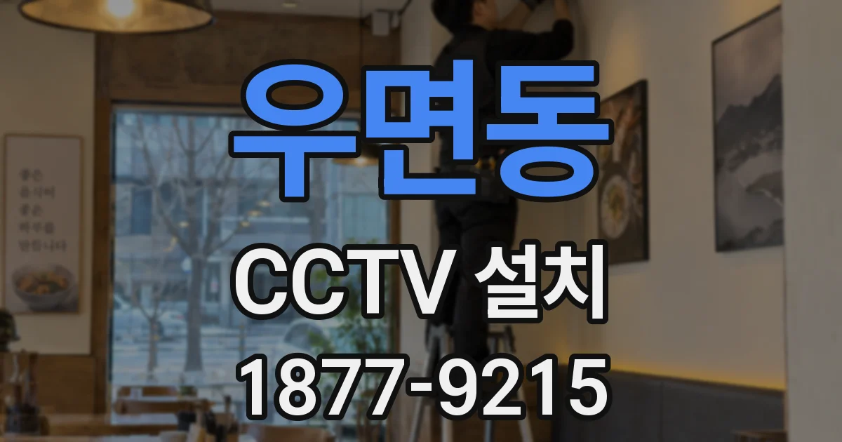 우면동 CCTV 설치