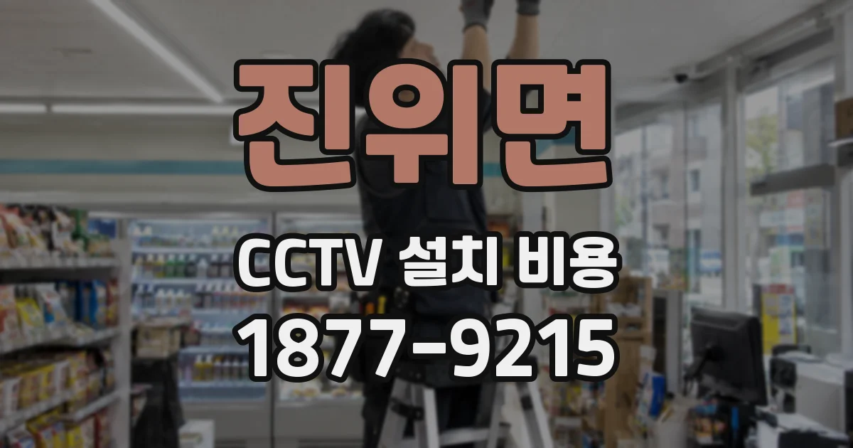 진위면 CCTV 설치 비용